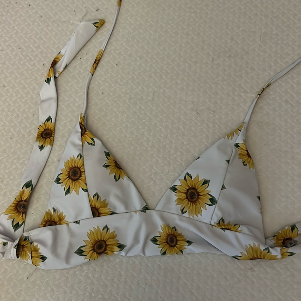 Sunflower bathing suit top